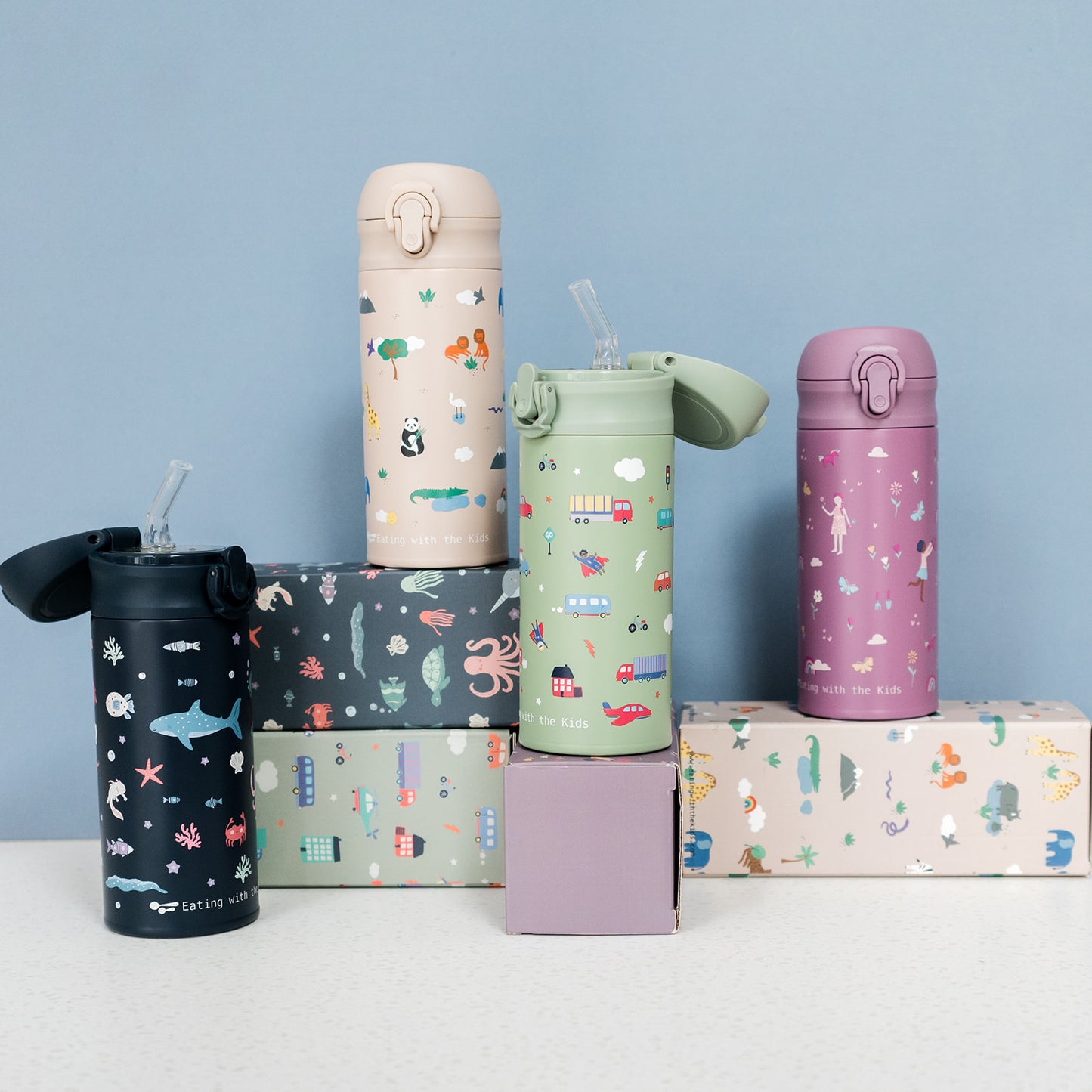 Toddler 350ml Stainless Steel Water Bottle (1+)