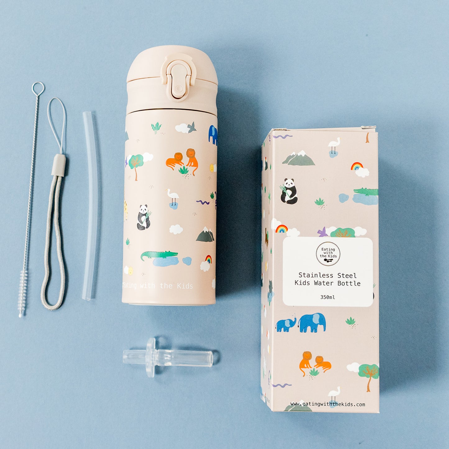 Toddler 350ml Stainless Steel Water Bottle (1+)