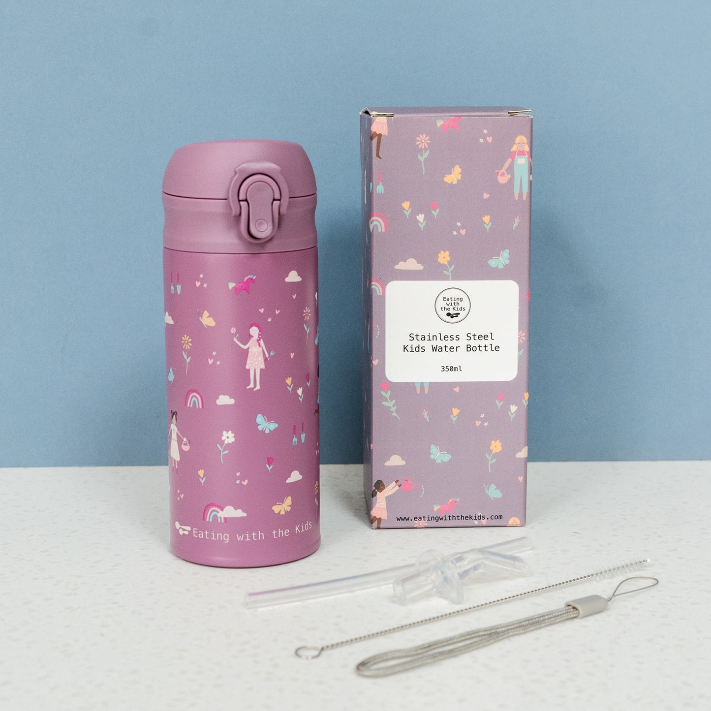 Toddler 350ml Stainless Steel Water Bottle (1+)