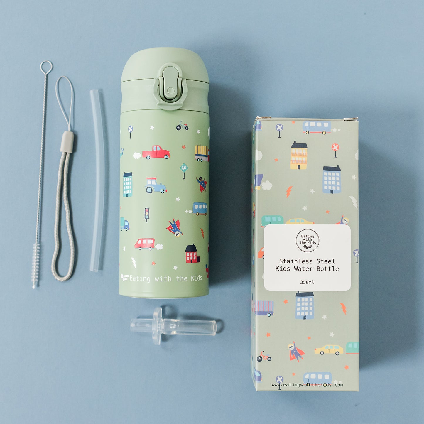 Toddler 350ml Stainless Steel Water Bottle (1+)
