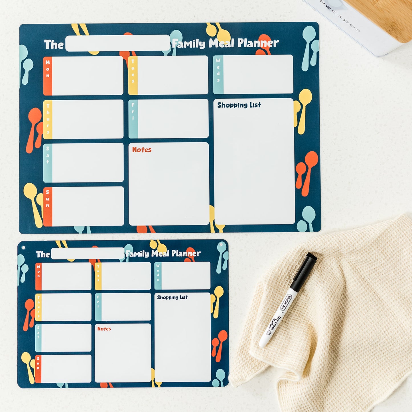Wipeable Weekly Meal Planner