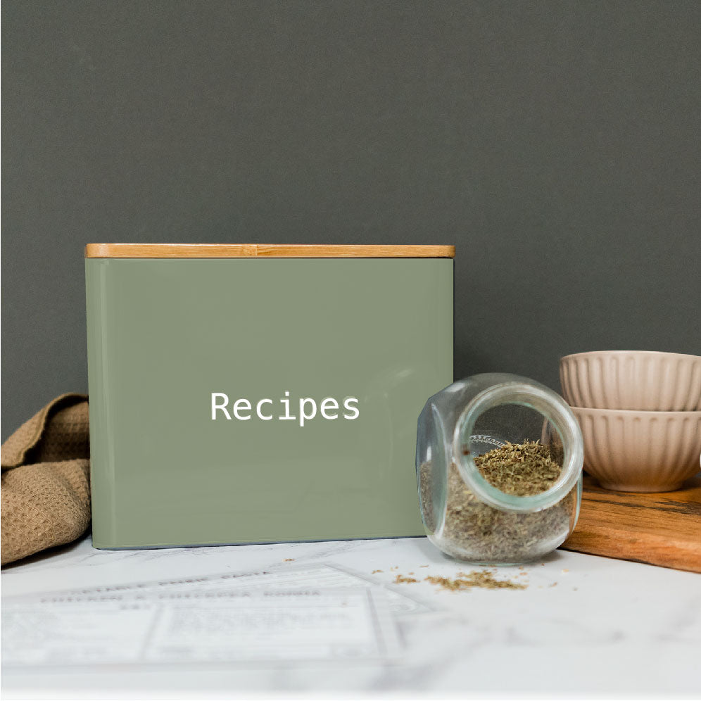 Recipe Card Tin (Dividers Included)