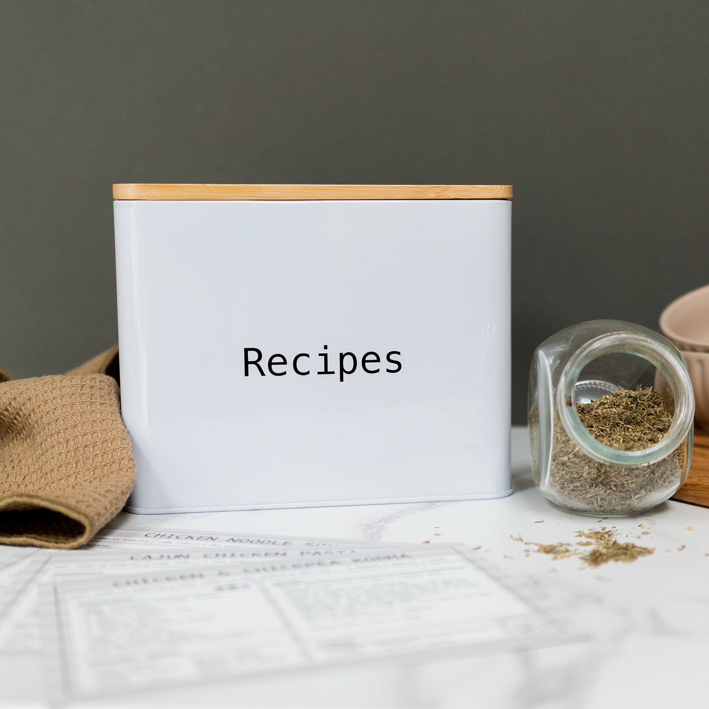 Recipe Card Tin (Dividers Included)