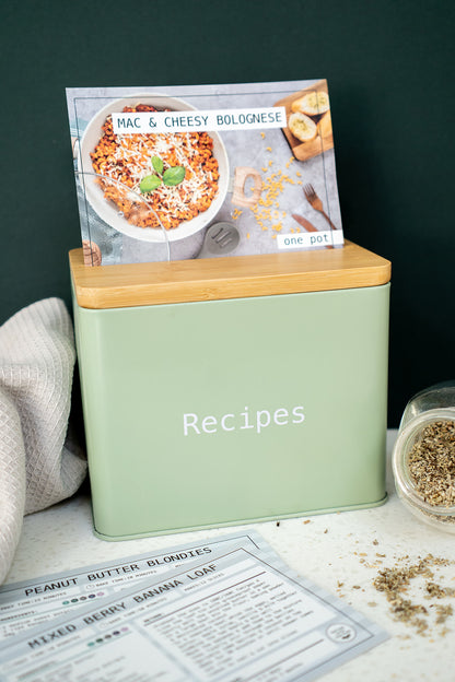 Seconds Recipe Card Storage Tin