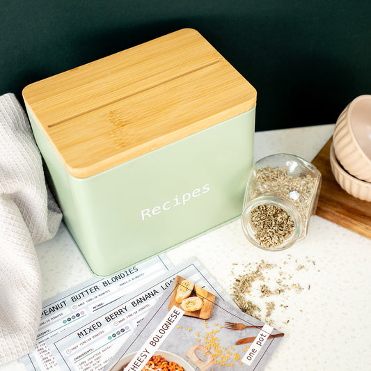Recipe Card Tin (Dividers Included)
