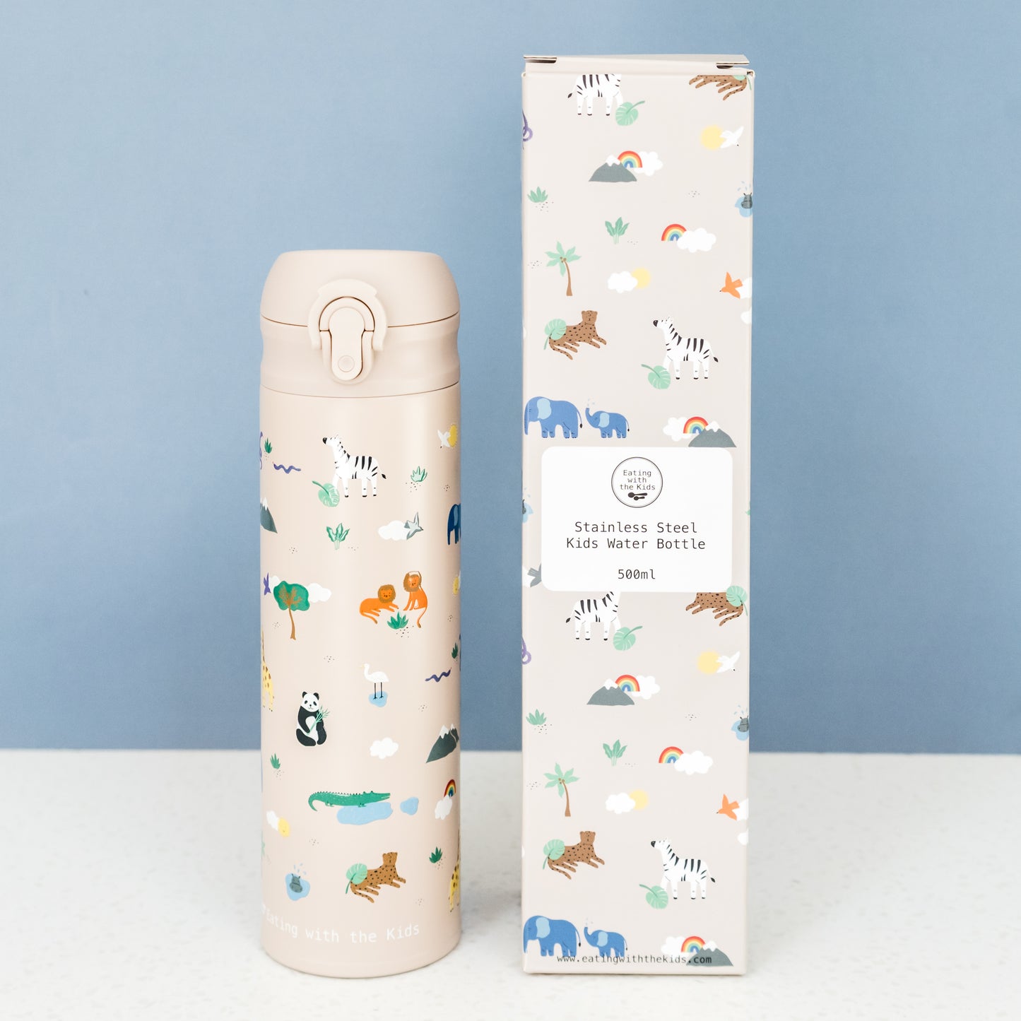 Kids 500ml Stainless Steel Water Bottle (4+)