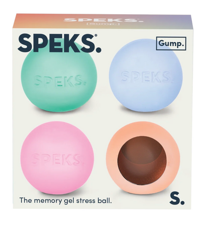 SPEKS Mini Gump Balls – 4 Pack Squishy Sensory Stress Balls