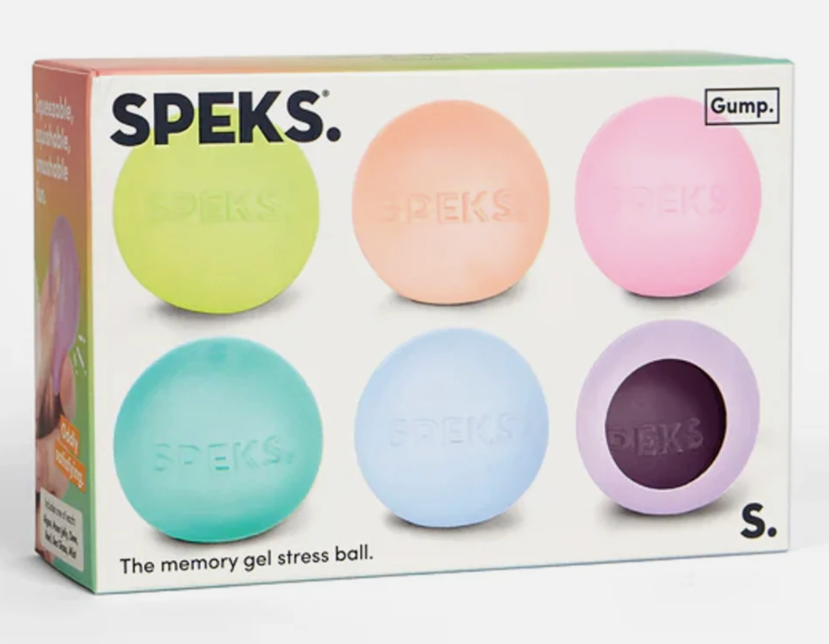 SPEKS Mini Gump Balls – 6 Pack 4cm Squishy Sensory Stress Balls
