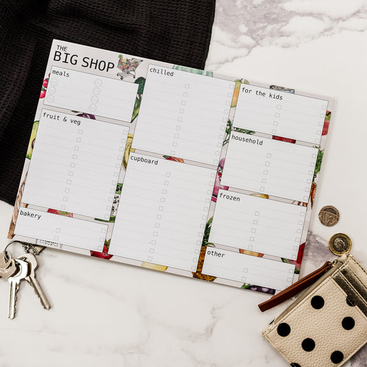 A5 'THE BIG SHOP' Shopping List