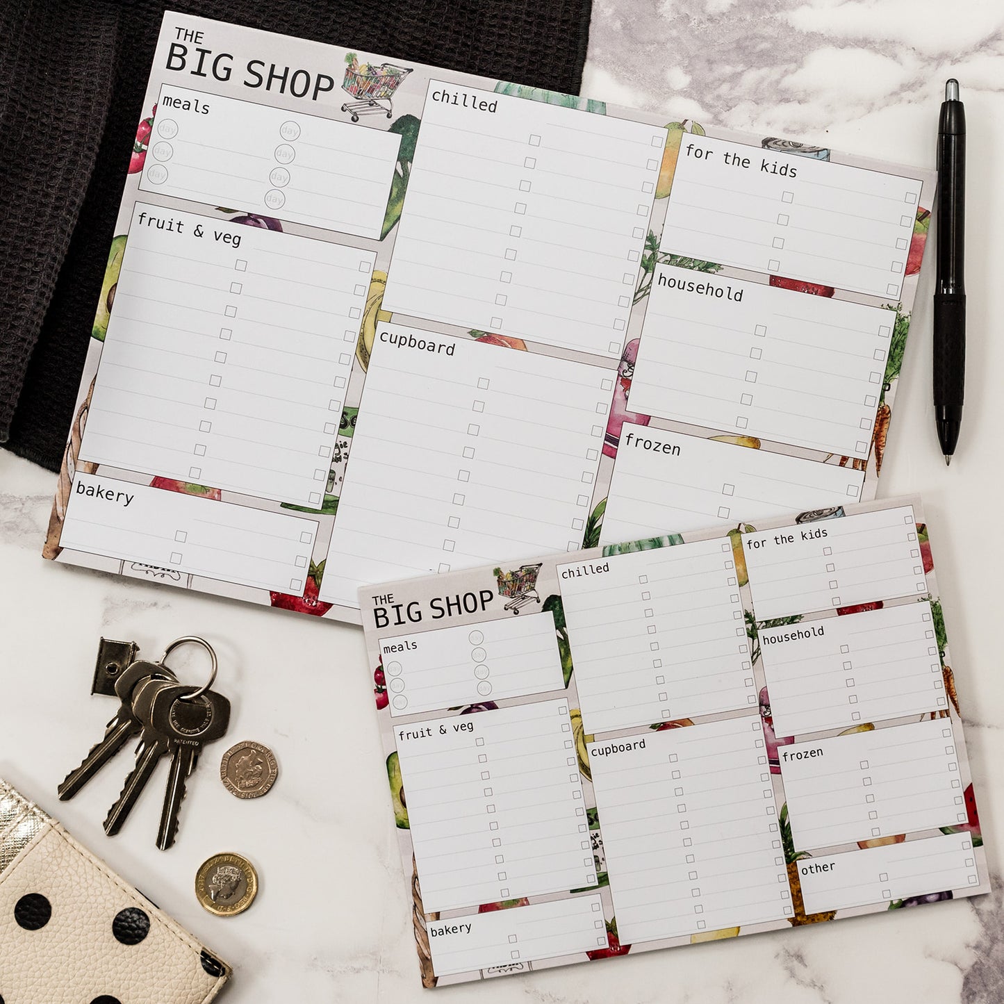 A4 'THE BIG SHOP' Shopping List