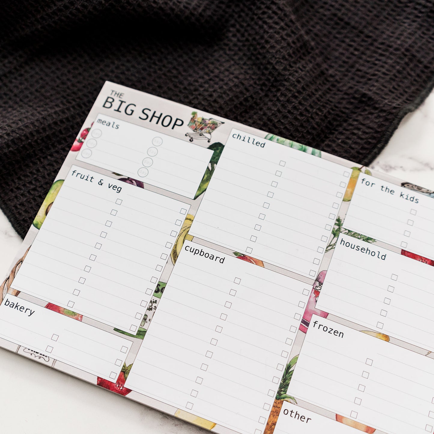 A5 'THE BIG SHOP' Shopping List